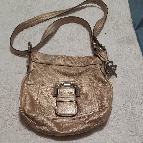 b. makowsky Handbags - B. Makowsky Metallic Gold Shoulder Bag